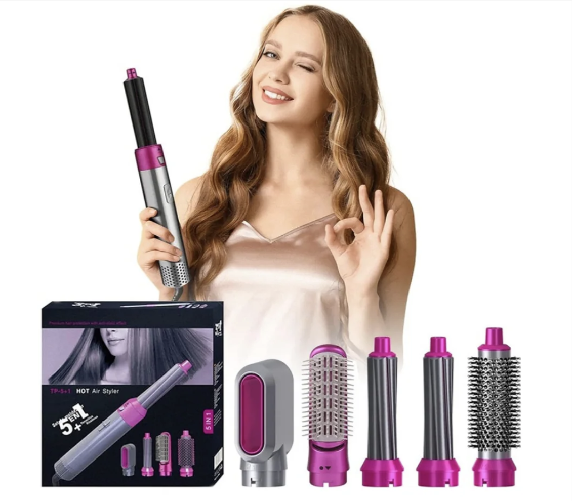 مصفف الشعر خمسة في واحد للطالبات والموظفات