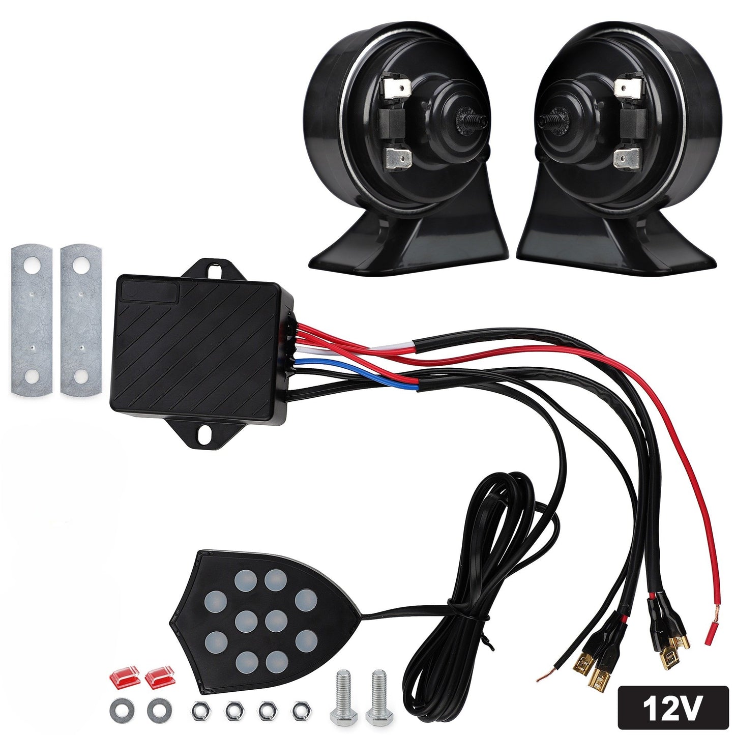 بوق السيارة الالكتروني ب10 نغمات مميزة UAE - Makfool