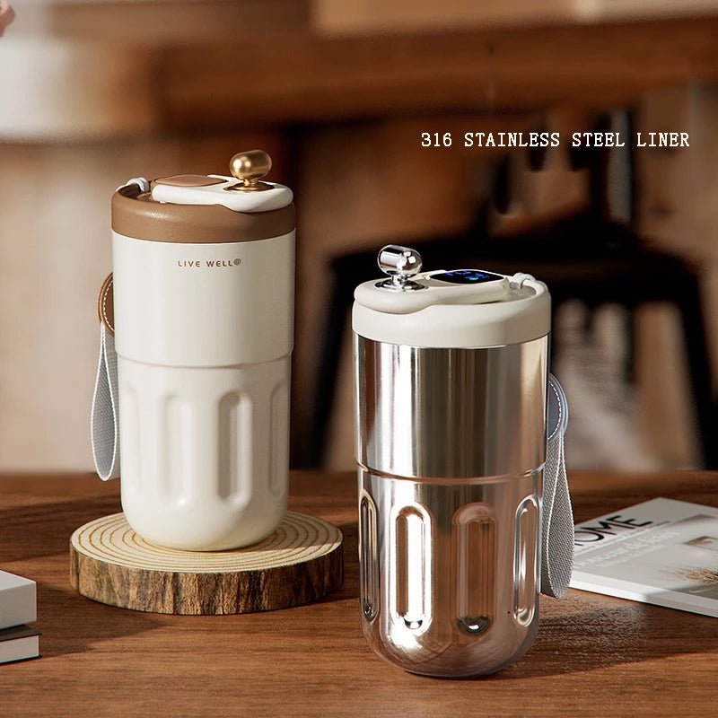 كوب عازل للحرارة من ستانلس ستيل - Makfool