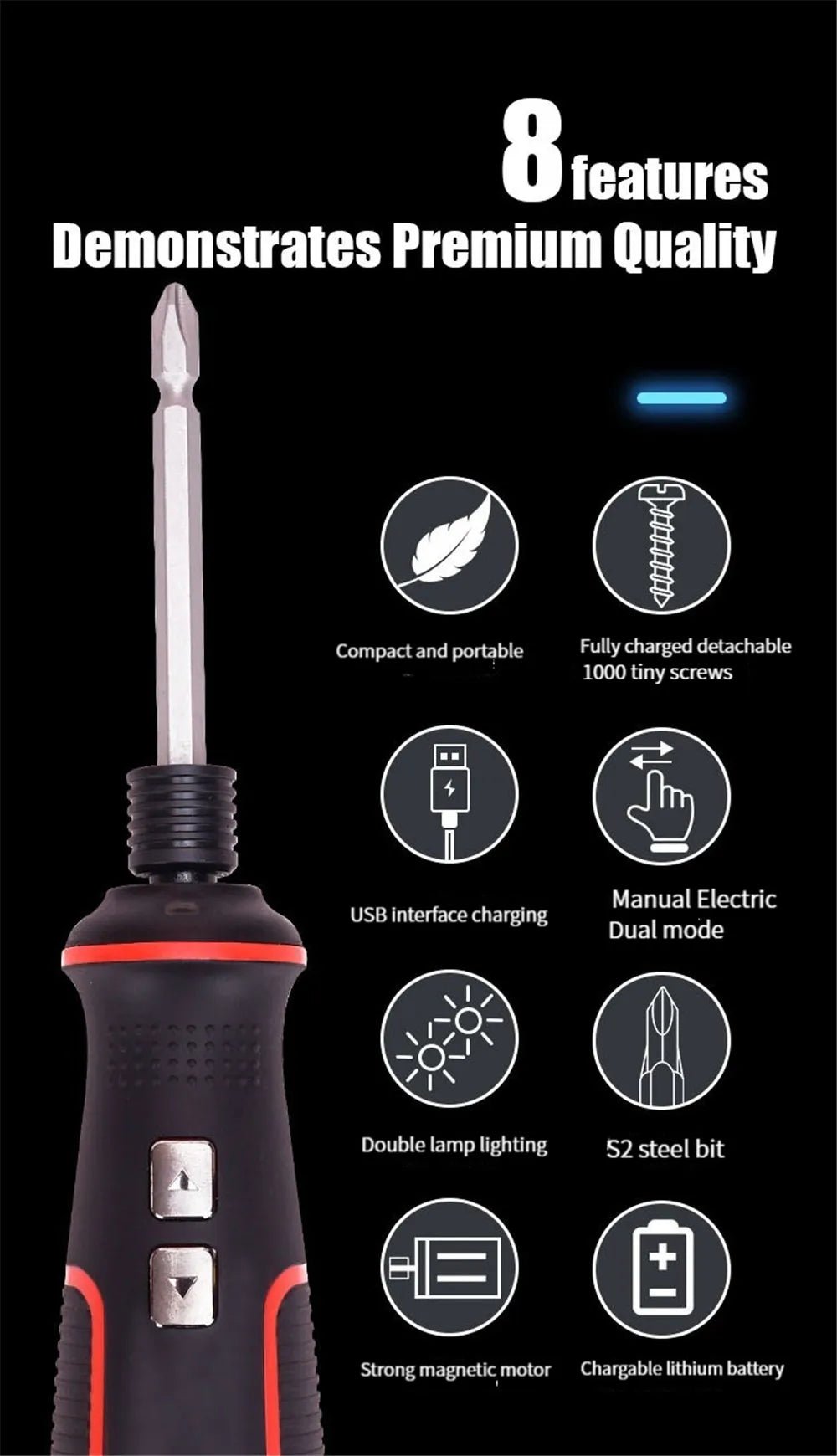 مفك 41 في 1 المميز قابل للشحن - Makfool