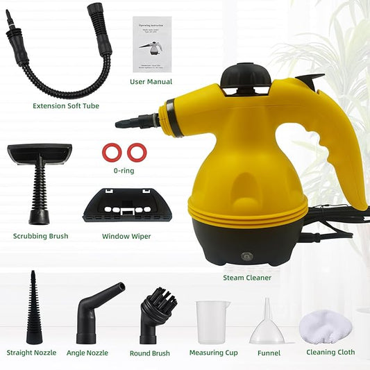 منظف البخار المحمول متعدد الوظائف 9 في 1