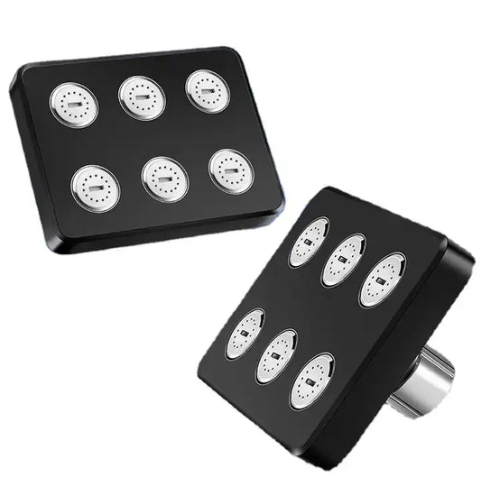 رأس دش مربع قابل للتعديل 360 درجة عدد 2