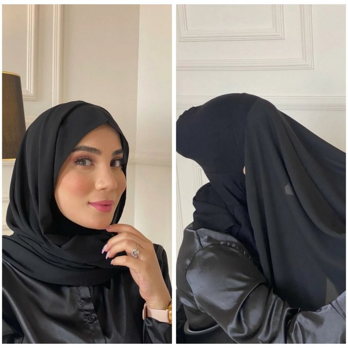 حجاب SHEYLAHIJAB الأصلي المصنوع من الشيفون الفاخر الأكثر ابتكارا في العالم - Makfool