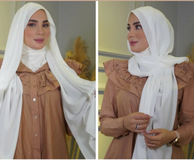 حجاب SHEYLAHIJAB الأصلي المصنوع من الشيفون الفاخر الأكثر ابتكارا في العالم - Makfool