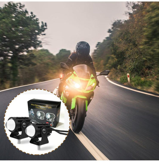 كشاف أمامي للدراجات النارية والسيارات (قطعتين) - Makfool