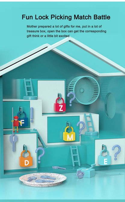 لعبة مجموعة الاقفال التعليمية المميزة للأطفال - Makfool