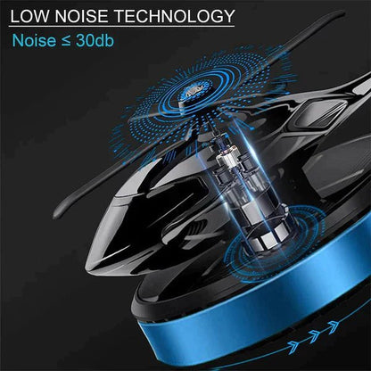 معطر هواء للسيارة بشكل هليكوبتر يعمل بالطاقة الشمسية - Makfool