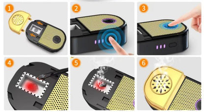 مبخرة كهربائية ذكية محمولة مميزة - Makfool