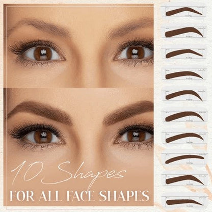 مجموعة تشكيل الحواجب Eyebrow stamp الأصلية المقاوم للماء - Makfool