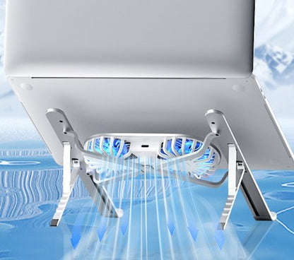 مروحة طوي الألومنيوم, لوحة التبريد لأجهزة اللابتوب - Makfool