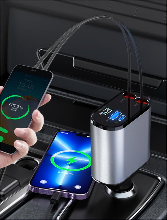 شاحن سيارة 4في 1 متعدد الاستعمالات - Makfool