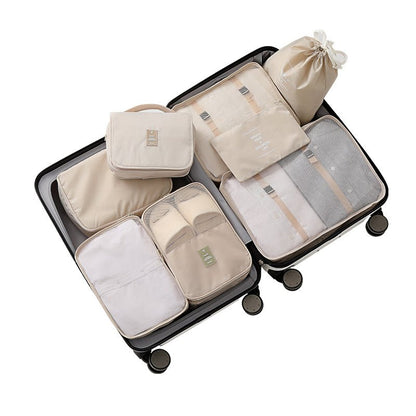 uae مجموعة حقائب من 8قطع متعددة الاستخدامات لتنظيم حقائب السفر والملابس - Makfool